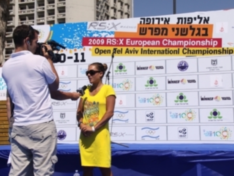 Entrevista en el Campeonato Europeo de RS-X 2009 en Tel Aviv, Israel.