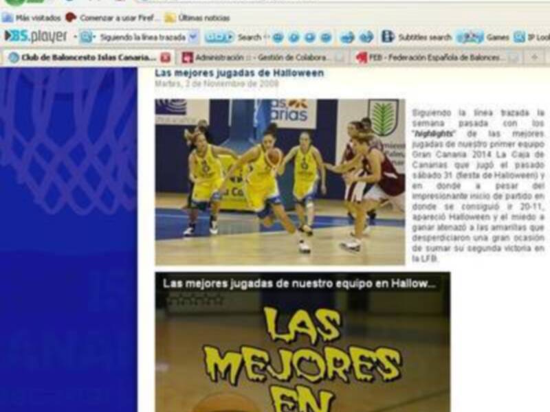 El Club de Baloncesto Islas Canarias comparte sus mejores jugadas en Halloween, destacando una gran ocasión de su segundo viaje.