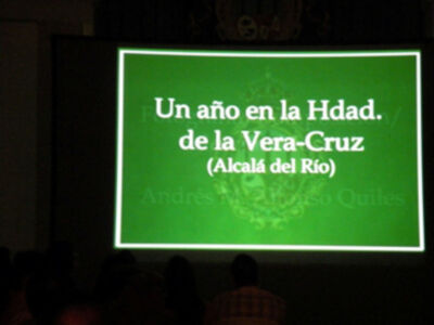 Audiovisual con el titulo Sentimiento Cofrade, vivencia de un año de vida, en la Hermandad de la Vera-cruz de Alcalá del Río