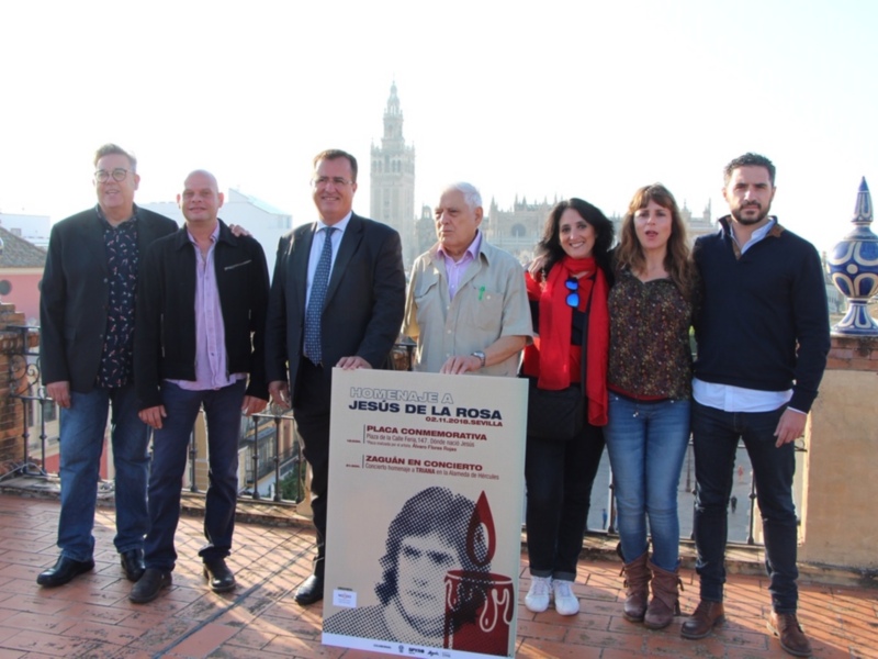Casco Antiguo celebra una jornada de homenaje a Jesús de la Rosa por el 35 aniversario del fallecimiento de este músico, miembro del grupo Triana