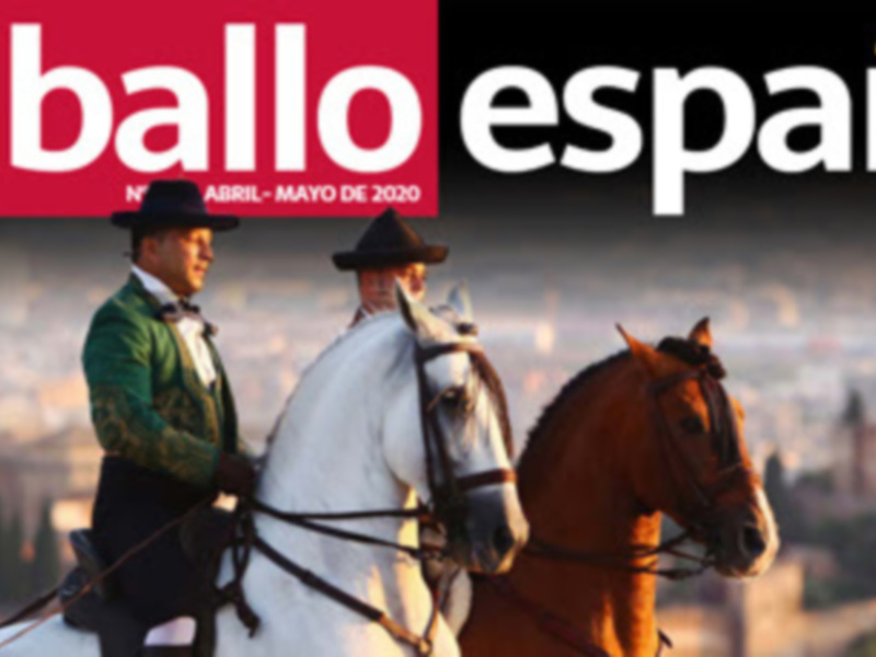 El caballo español, revista especializada en la cultura y el deporte ecuestre. Edición de abril a mayo de 2010, con un enfoque en la historia y el arte ecuestre español.