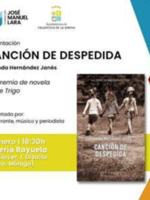 Mañana, miércoles 31 de enero, a las 18:30 horas, tendrá lugar la presentación de la obra ganadora del Premio Felipe Trigo 2022, ‘Canción de despedida