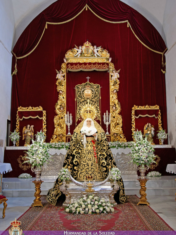 La Hermandad de la Soledad conmemora 29 años de la Coronación de su Titular, en Alcalá del Río