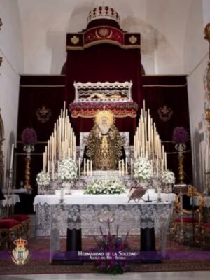  La Virgen de los Dolores en su Soledad Coronada y el Señor de la Misericordia, protagonistas de los cultos de septiembre en Alcalá del Río