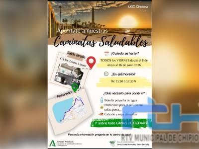 El centro de salud de Chipiona impulsa un programa de caminatas saludables semanales para fomentar hábitos de vida activa