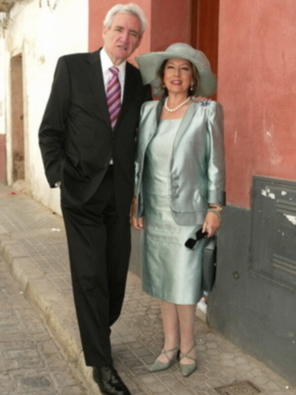 Luis del Olmo en la boda en Sevilla de la hija de Antonio de Los del Rio,que oficio el Cardenal Amigo