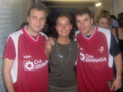 Hombres G y Alejandro Sanz con el Granada de baloncesto