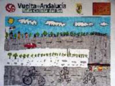 Un concurso infantil de dibujo, etapa previa de la Vuelta Ciclista a Andalucía