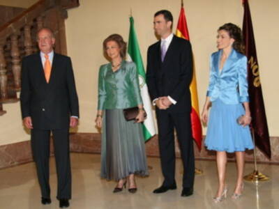 Cena de Gala en Sevilla de los Reyes y Principes de Asturias