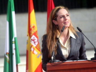 Rocio Carrasco con toda su familia en el bautizo del Auditorio Rocio Jurado en Sevilla