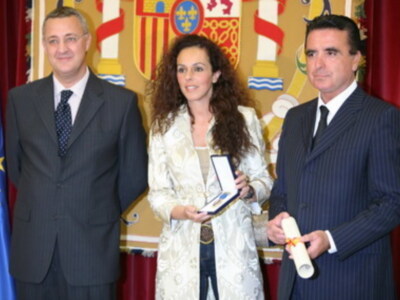 Rocio Carrasco y Ortega Cano recogieron la medalla al trabajo concedida a Rocio Jurado