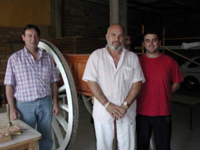 La carreta de San Ginés estrenará parte de su nueva ornamentación durante la próxima Romería