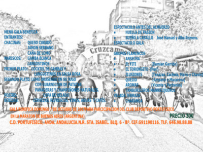 Gala Benéfica Club Portufísico para participar en la maratón de Buenos Aires (Argentina)
