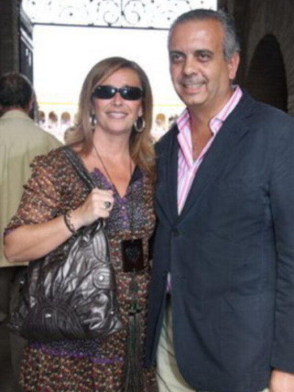 Jose Luis Saez y su mujer Agustina Soto en la Maestranza 