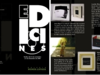 Invitación a la Inauguración de la Colectiva: "Ediciones" en la Galeria Weber-Lutgen