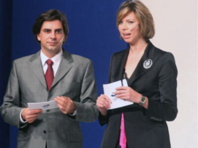 Marina Bernal, directora de sevillapress.com y Valentin Garcia presentan el sabado dia 13 el concurso de Miss Sevilla 2008