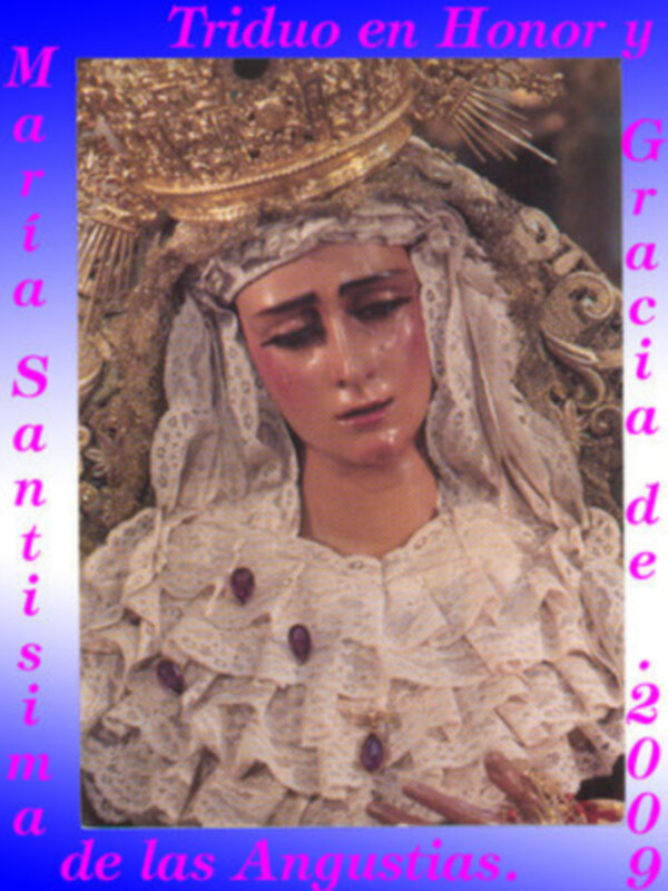 Solemne Triduo en Honor y Gracia de la Stma. Virgen de las Angustias Coronada en la Hermandad Sacramental Los Gitanos de Sevilla.