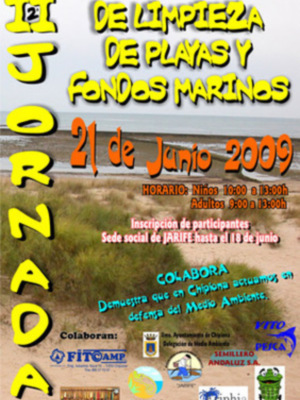 Convocada la II Jornada de limpieza de playas y fondos marinos para este domingo en Chipiona