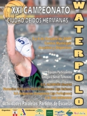 Cartel de lujo para el XXI Trofeo Ciudad de Dos Hermanas de waterpolo