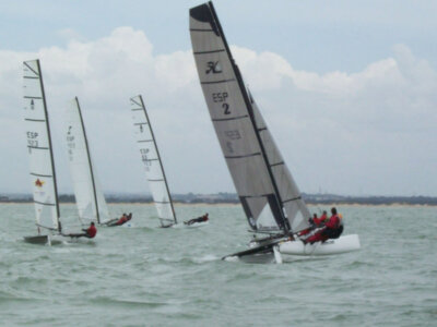 El chipionero Juan José Sola y su Clase A se han adjudicado I Copa de Andalucía de Catamarán