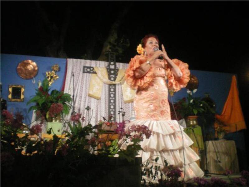 Elenco de artistas solidarios celebran Las Cruces de Mayo en Triana