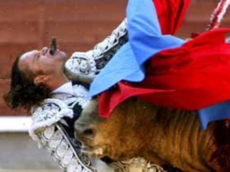 El sevillano Julio Aparicio sufre una cornada en Madrid