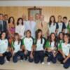 El presidente de la Diputación Provincial recibe al equipo de Liga Femenina 2 de baloncesto del náutico