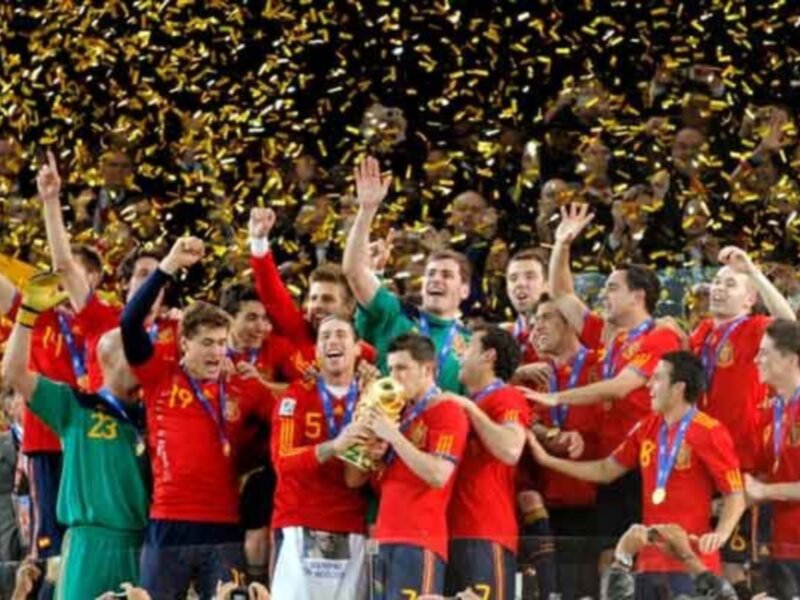 España campeona del mundo de futbol  por primera vez en la historia 