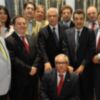 Javier Arenas y Juan Ignacio Zoido se reunieron en Antequera con los decanos de los colegios de abogados de Andalucia, entre ellos el de Sevilla, Jose Joaquin Gallardo.