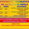 Actividades recreativas en la playa de Regla