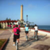 Comenzaron las visitas guiadas por Chipiona en bicicleta