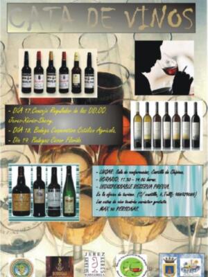 Cata de Vinos en Jerez-Xérez-Sherry. Días 17, 18 y 19 de febrero en diferentes bodegas. Horario: 17:30 a 20:00 horas. Conferencia en la Sala de conferencias Carletti de Chipiona. Max 30 personas.
