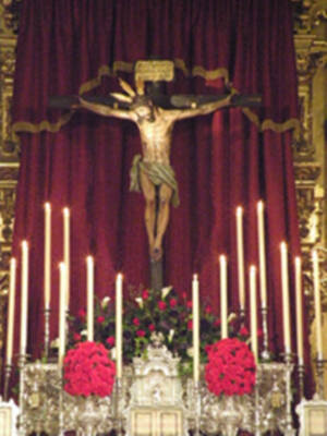 Galería del altar de Quinario en honor del Stmo Cristo de la Vera+cruz de la Algaba