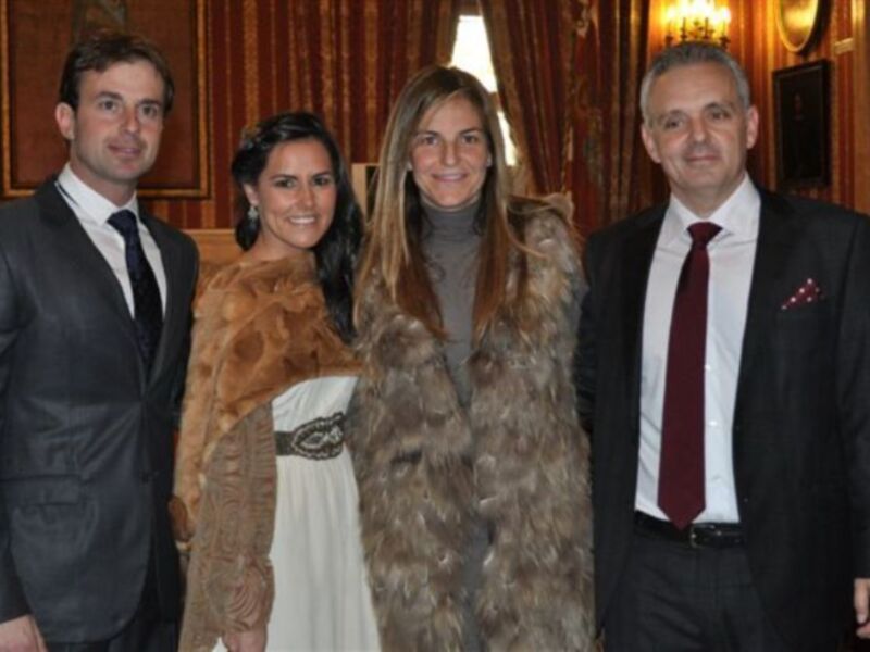 Arancha Sánchez Vicario, testigo de la boda en Sevilla del presidente de la federación española de tenis