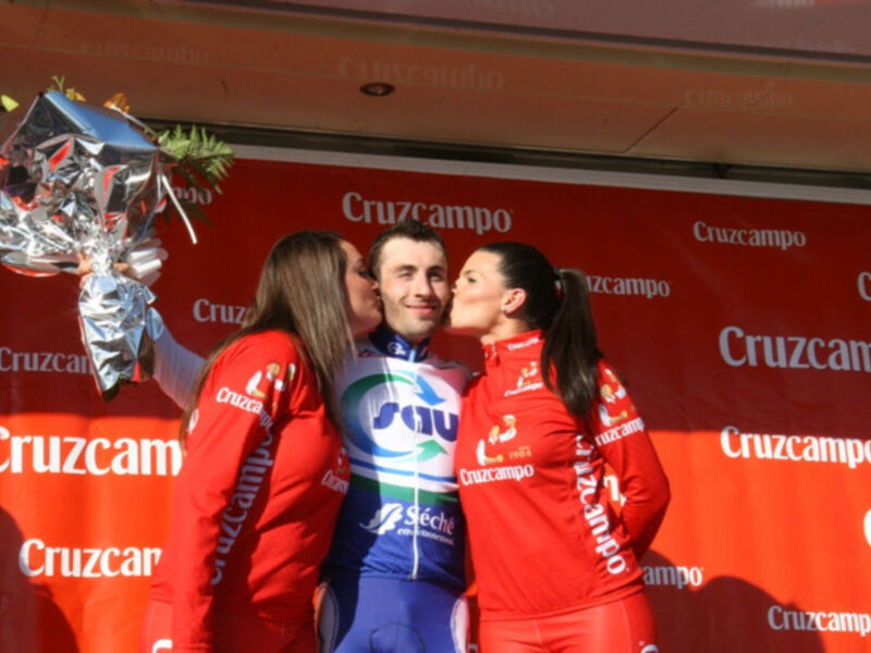 El equipo francés Saur Sojasun repite victoria en la Ruta del Sol con la victoria al sprint de Jonathan Hivert   