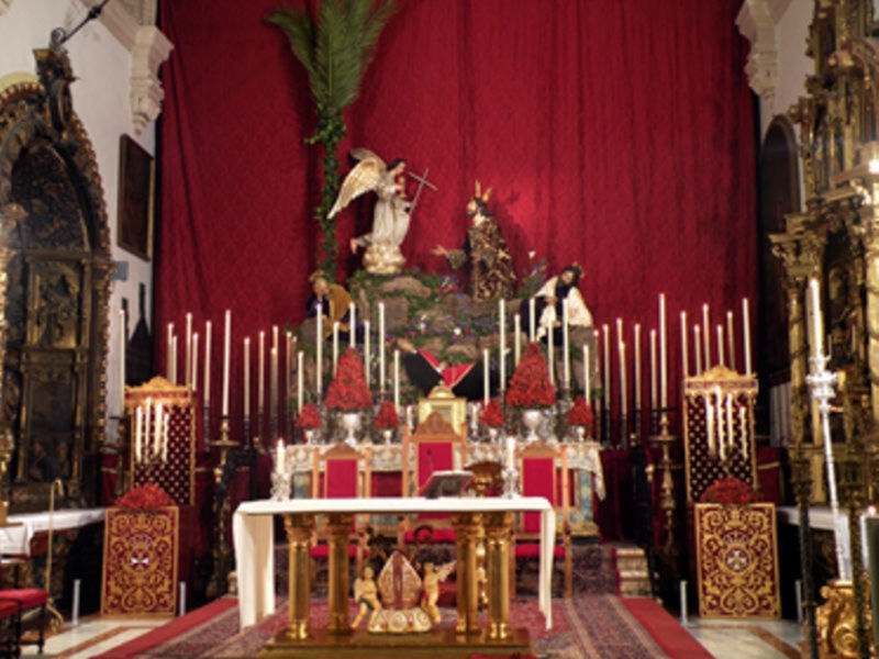 Galería del Altar y Solemne Quinario en honor de Ntro. Sr Jesucristo Orando en el Huerto de la Hermandad de Monte-Sión
