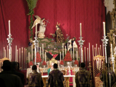 Galería del Altar y Solemne Quinario en honor de Ntro. Sr Jesucristo Orando en el Huerto de la Hermandad de Monte-Sión