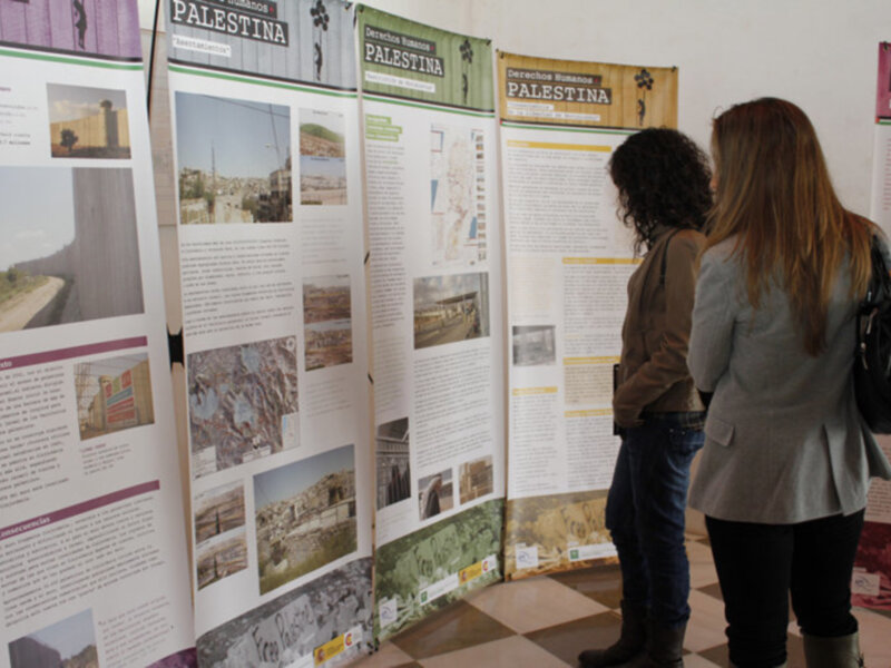Exposición sobre Derechos Humanos y Palestina