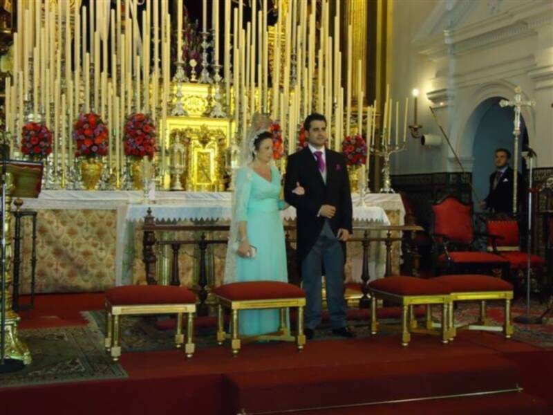Jesus Angel Antunez Gonzalez y Fatima Fernandez Gomez han contraido matrimonio religioso en Sevilla