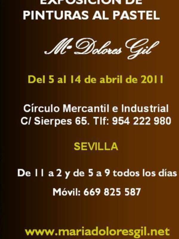 Exposición de pinturas al pastel a cargo de de María Dolores Gil. 
