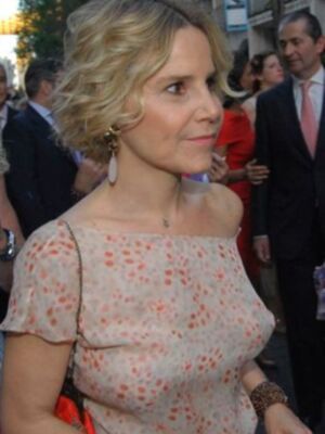 Eugenia Martínez de Irujo en la boda de la hija de Carmen Tello