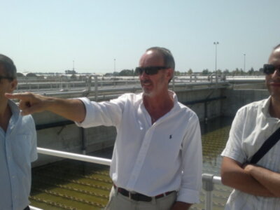 El ayuntamiento trabaja con la comunidad de regantes en la reutilización del agua de la depuradora(Chipiona)