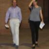 Alejandra Osborne y su marido en el cuarto mes de embarazo