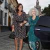 La duquesa de Alba asiste a su primera acto público tras su boda acompañada de Carmen Tello