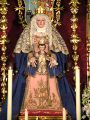 Altar de Triduo de la Virgen de los Reyes, Patrona de los Sastres.