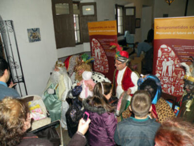 Los Reyes Magos del Belén de la Solidaridad.