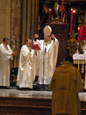 Juan José Asenjo, Arzobispo de Sevilla, presidio la Función Solemne a Jesús de Pasión