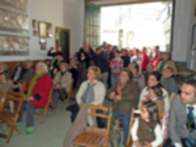 Presentación del tercer cartel de la Tertulia cofrade verde capirote de Alcalá del Río