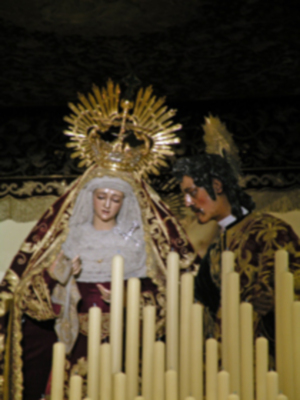 Solemne besamanos del Gran Poder en la madrugada del Sábado Pasión