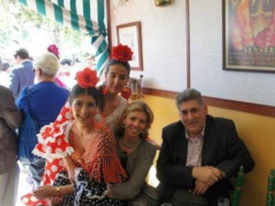 José Joaquín Gallardo disfrutan de la feria